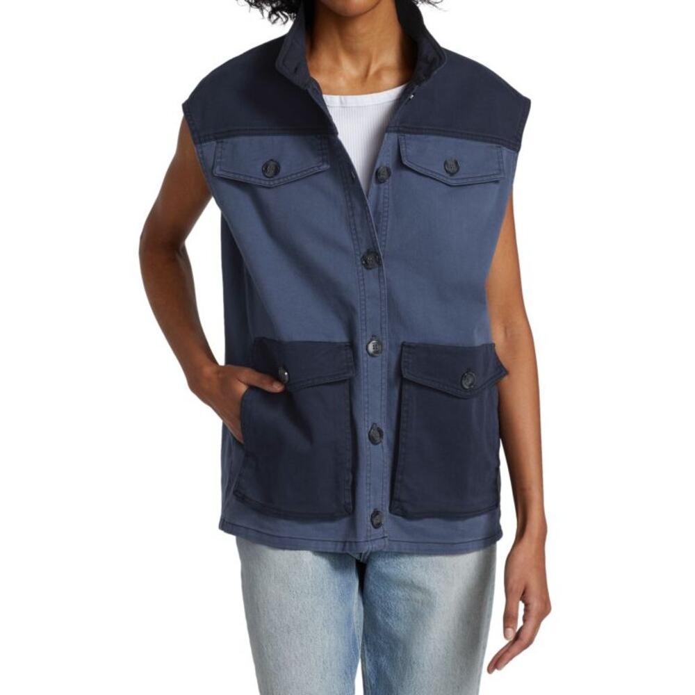 Baum und Pferdgarten The Local Escape Beadu Colorblock Vest Blue Womens Size 36‎